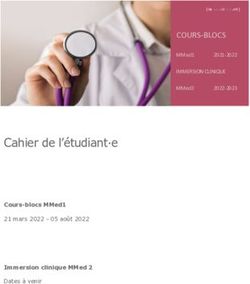 Cahier de l'&eacute;tudiant e - COURS-BLOCS IMMERSION CLINIQUE - UNIL