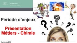 Période d'enjeux Présentation Métiers - Chimie - Septembre 2018 - Université Nice Sophia Antipolis