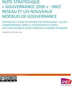 NOTE STRATEGIQUE " GOUVERNANCE 2030 " : SNCF RESEAU ET LES NOUVEAUX ...