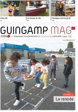 La rentr&eacute;e DOSSIER p8 - LE MAGAZINE D'INFORMATIONS DE LA VILLE DE GUINGAMP | Sept. 2021