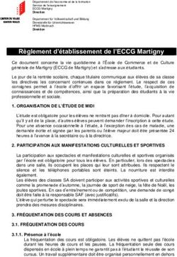 Règlement d'établissement de l'ECCG Martigny