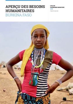 APERÇU DES BESOINS HUMANITAIRES BURKINA FASO - CYCLE DE PROGRAMME HUMANITAIRE 2020 - ReliefWeb