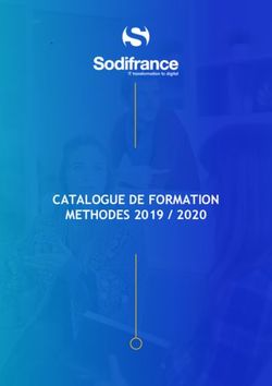 CATALOGUE DE FORMATION METHODES 2019 / 2020 - Sodifrance