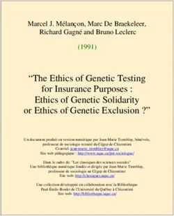 The Ethics of Genetic Testing for Insurance Purposes : Ethics of Genetic Solidarity or Ethics of Genetic Exclusion ?