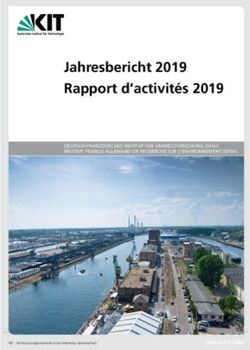 Jahresbericht 2019 Rapport d'activités 2019 - KIT