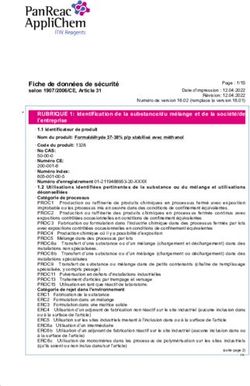 RUBRIQUE 1: Identification de la substance/du m&eacute;lange et de la soci&eacute;t&eacute;/de l'entreprise - ITW Reagents