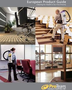 European Product Guide - Cleaning for Health Is Our First Priority