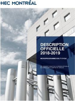 DESCRIPTION OFFICIELLE - 2018-2019 MICROPROGRAMMES DE 2E CYCLE - HEC Montréal