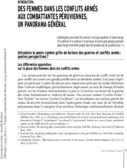 DES FEMMES DANS LES CONFLITS ARM&Eacute;S AUX COMBATTANTES P&Eacute;RUVIENNES, UN PANORAMA G&Eacute;N&Eacute;RAL