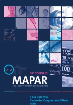 36e CONGRES 8 & 9 JUIN 2018 - Centre des Congrès de la Villette MISE AU POINT EN ANESTHÉSIE RÉANIMATION - mapar.org