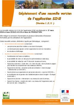 D&eacute;ploiement d'une nouvelle version de l'application SIN2