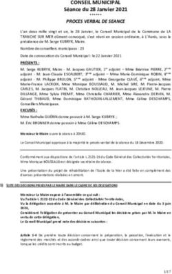 CONSEIL MUNICIPAL S&eacute;ance du 28 Janvier 2021 - Mairie de ...