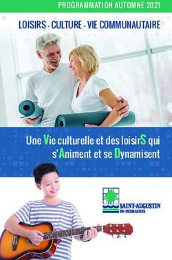 Une Vie culturelle et des loisirS qui s'Animent et se Dynamisent - LOISIRS - CULTURE - VIE COMMUNAUTAIRE