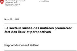 Le secteur suisse des matières premières: état des lieux et perspectives - Rapport du Conseil fédéral - Seco