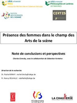 Pr&eacute;sence des femmes dans le champ des Arts de la sc&egrave;ne