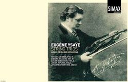 EUGÈNE YSAŸE STRING TRIOS