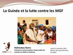 La Guin&eacute;e et la lutte contre les MGF - Halimatou Barry Animatrice Communautaire, Responsable des activit&eacute;s du GAMS en Wallonie