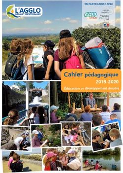 Cahier pédagogique 2019-2020 Éducation au développement durable - EN PARTENARIAT AVEC - Hérault Méditerranée