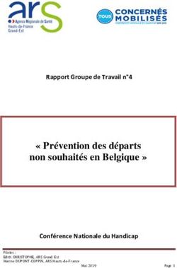 " Prévention des départs non souhaités en Belgique " - Rapport Groupe de Travail n 4 - Conférence Nationale du Handicap - Handicap ...