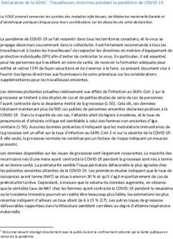 Déclaration de la SOGC : Travailleuses enceintes pendant la pandémie de COVID-19