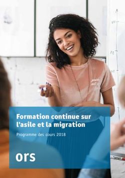 Formation continue sur l'asile et la migration - Programme des cours 2018 - ORS Service AG