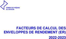 FACTEURS DE CALCUL DES ENVELOPPES DE RENDEMENT (ER) 2022-2023