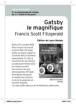 Gatsby le magnifique Francis Scott Fitzgerald