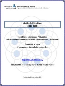 Guide de l'étudiant 2017-2018 - Faculté des sciences de l'éducation