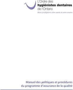 Manuel des politiques et proc&eacute;dures du programme d'assurance de la qualit&eacute; - CDHO