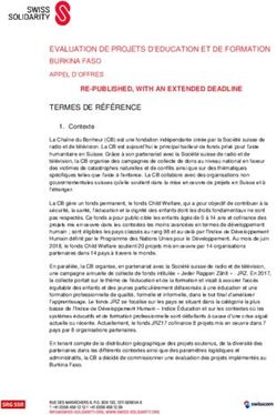 EVALUATION DE PROJETS D'EDUCATION ET DE FORMATION - ALNAP