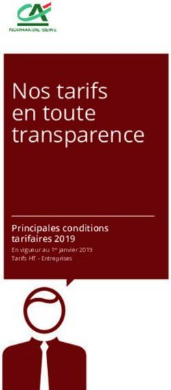 Nos tarifs en toute transparence - Principales conditions tarifaires 2019 - Crédit Agricole Normandie Seine