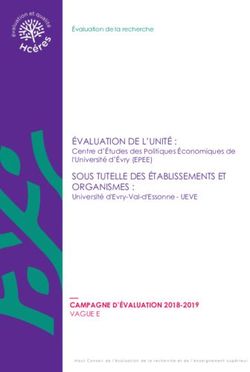 ÉVALUATION DE L'UNITÉ : Centre d'Études des Politiques Économiques de l'Université d'Évry (EPEE) - Université ...