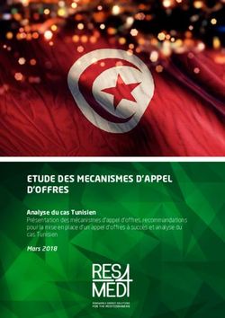 ETUDE DES MECANISMES D'APPEL D'OFFRES - Analyse du cas Tunisien Présentation des mécanismes d'appel d'offres, recommandations pour la mise en ...