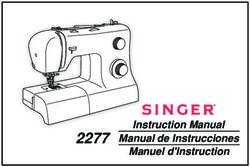 2277 Instruction Manual Manual de Instrucciones Manuel d'Instruction