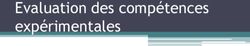 Evaluation des compétences expérimentales - Rennes