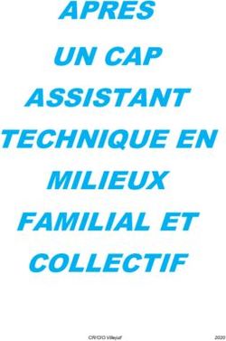 APRES UN CAP ASSISTANT TECHNIQUE EN MILIEUX FAMILIAL ET COLLECTIF - CR/CIO Villejuif 2020
