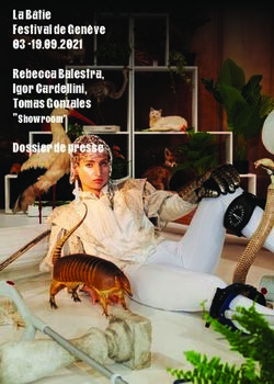 La B&acirc;tie Festival de Gen&egrave;ve 03 -19.09.2021 Rebecca Balestra, Igor Cardellini, Tomas Gonzales - "Showroom"