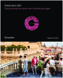 Points forts 2017 Des partenariats pour une réussite partagée - Givaudan