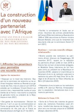 La construction d'un nouveau partenariat avec l'Afrique