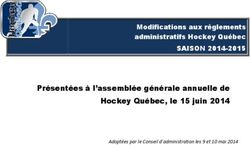Présentées à l'assemblée générale annuelle de Hockey Québec, le 15 juin 2014 - Modifications aux règlements administratifs Hockey Québec SAISON ...