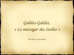 Galileo Galilei, " Le messager des étoiles " - Par Benoît Lesquerbault