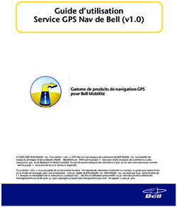 Guide d'utilisation Service GPS Nav de Bell (v1.0)