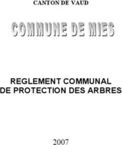 REGLEMENT COMMUNAL DE PROTECTION DES ARBRES 2007 - CANTON DE VAUD