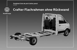 Crafter Flachrahmen ohne R&uuml;ckwand - Preisliste/Liste de prix/Listino prezzi