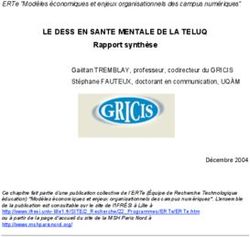 LE DESS EN SANTE MENTALE DE LA TELUQ - Rapport synthèse