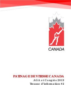 PATINAGE DE VITESSE CANADA - AGA et Congrès 2019 Trousse d'information #2 - Speed Skating Canada