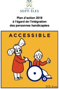 Plan d'action 2019 à l'égard de l'intégration des personnes handicapées - Ville de Sept-Iles