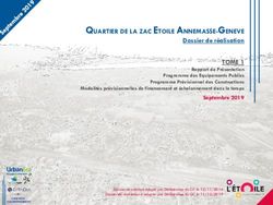 QUARTIER DE LA ZAC ETOILE ANNEMASSE-GENEVE - Dossier de réalisation TOME 1 - Annemasse Agglo