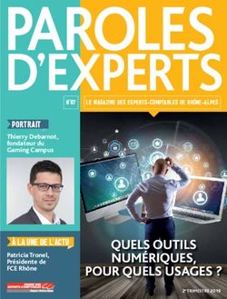 PAROLES D EXPERTS - QUELS OUTILS NUMÉRIQUES, POUR QUELS USAGES ? - Ordre des Experts ...