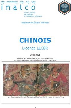 CHINOIS Licence LLCER - D&eacute;partement &Eacute;tudes chinoises 2020-2021 - Inalco